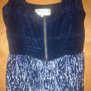 Anthropology Silk Flowy Dress